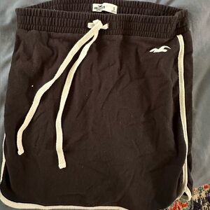 Black Hollister sweat skirt